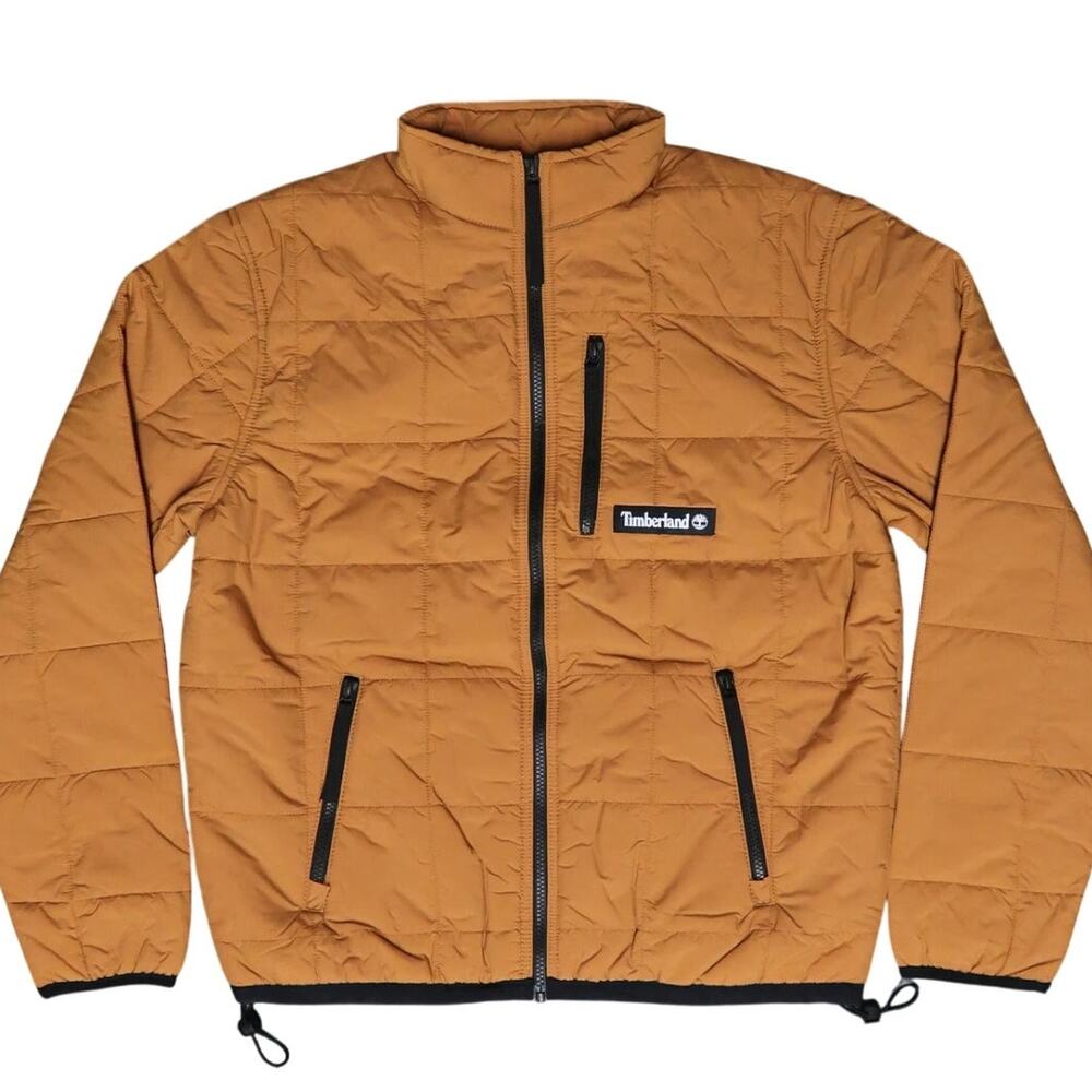 Timberland Quilted Full Zip Wheat Colored Jacket‎ - Size: XXL